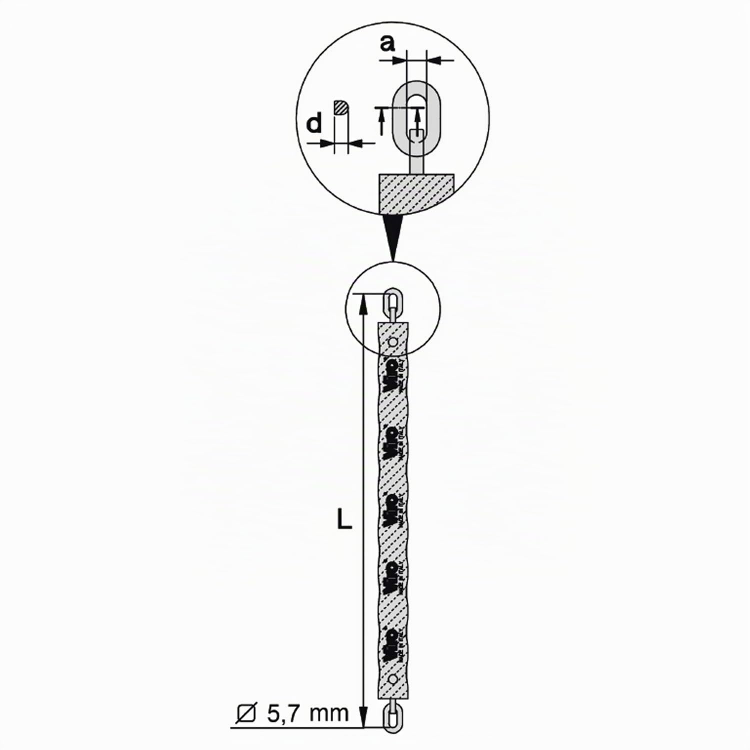 viro-morso-catena-moto-e-scooter-sezione-semiquadra-5-7-mm-lunghezza-150-cm image 2