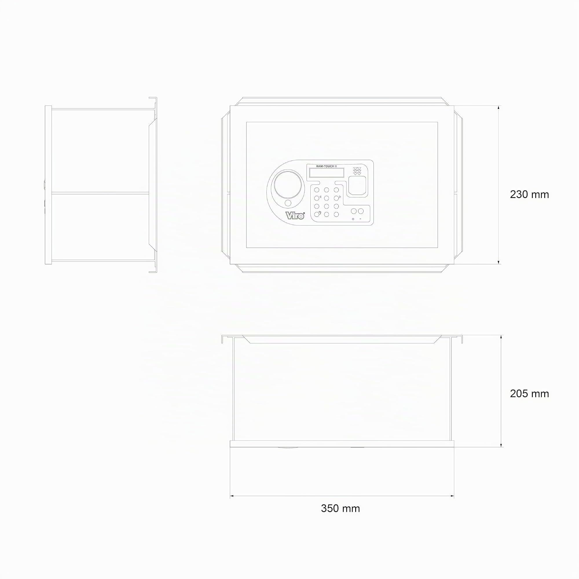 viro-ram-touch-2-cassaforte-a-muro-con-impronta-digitale-350x230x205-mm image 6