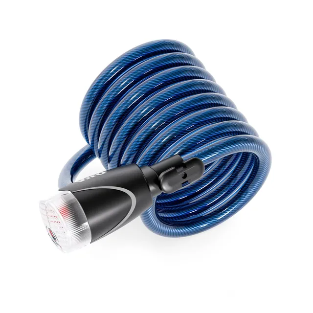 viro-ibiza-lucchetto-per-bici-con-led-12mm-x-180cm-blu image 1