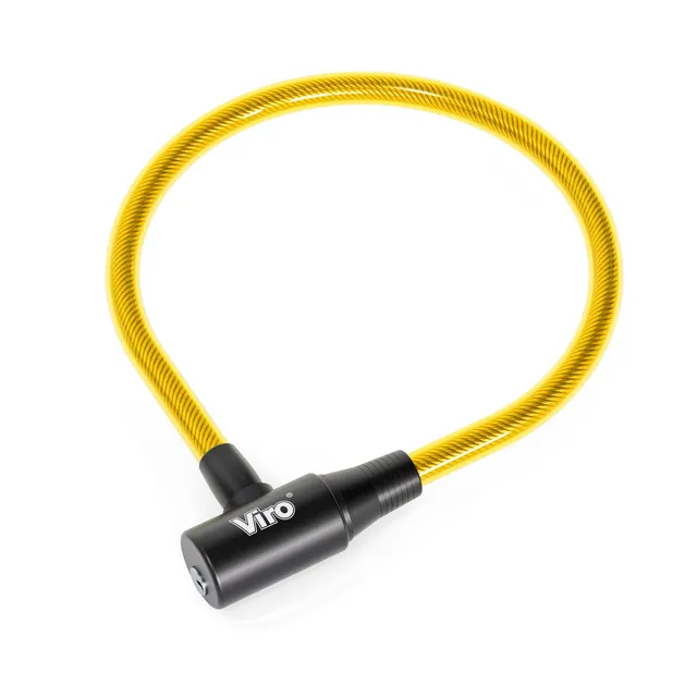 viro-elba-lucchetto-per-bici-con-cavi-12mm-x-45cm-giallo image 1