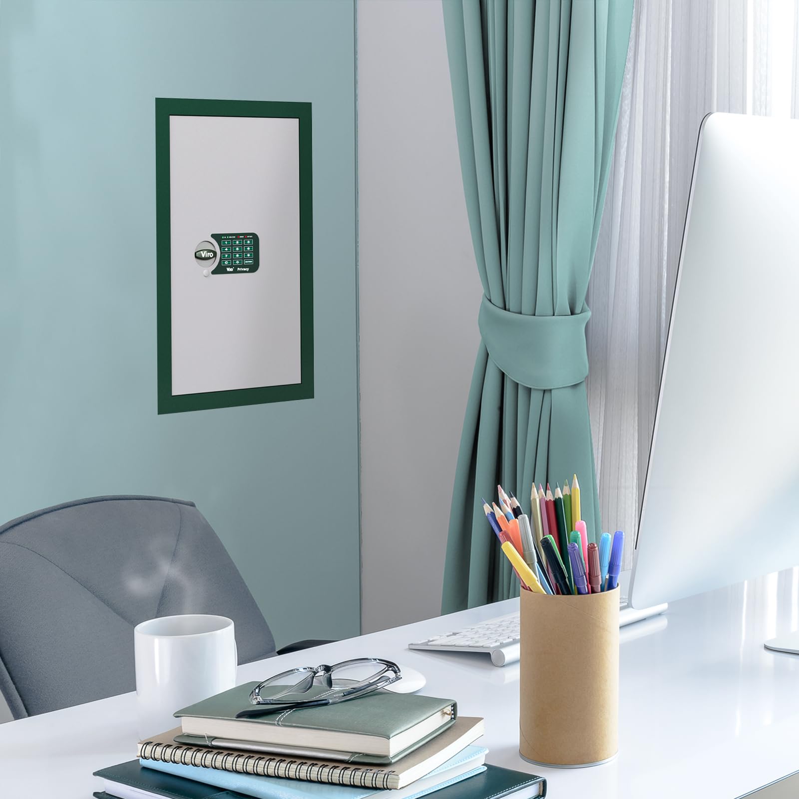 viro-privacy-elettronica-cassaforte-a-muro-con-tastiera-elettronica image 7