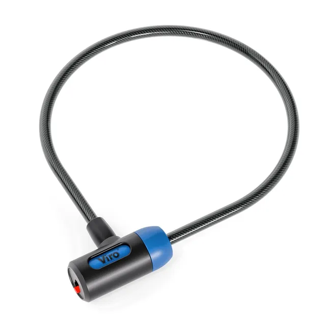 viro-giglio-lucchetto-per-bici-cavo-acciaio-10mm-x-60cm-nero image 1