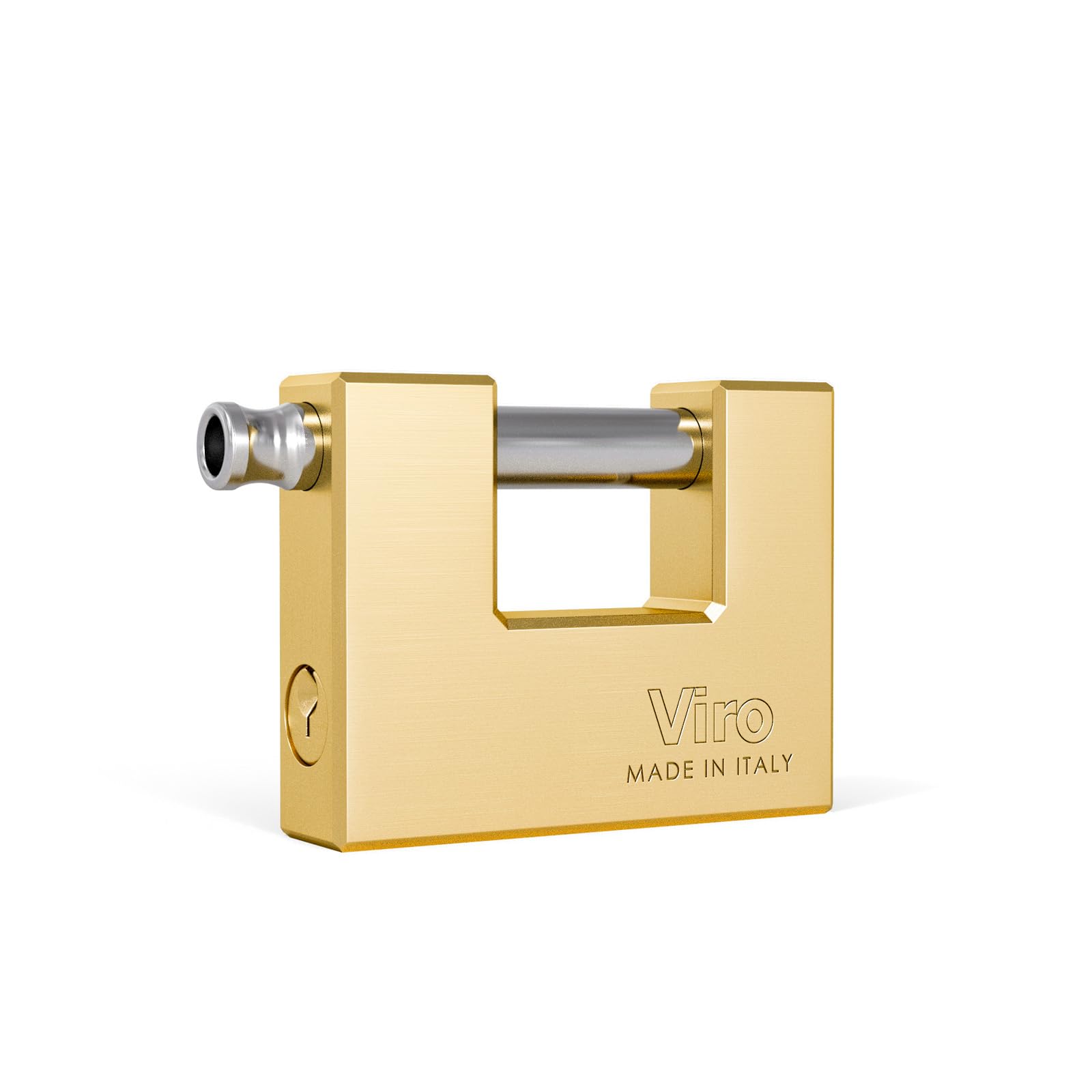 viro-condor-lucchetto-antiscasso-per-serranda-base-75-mm-in-ottone-massiccio image 2