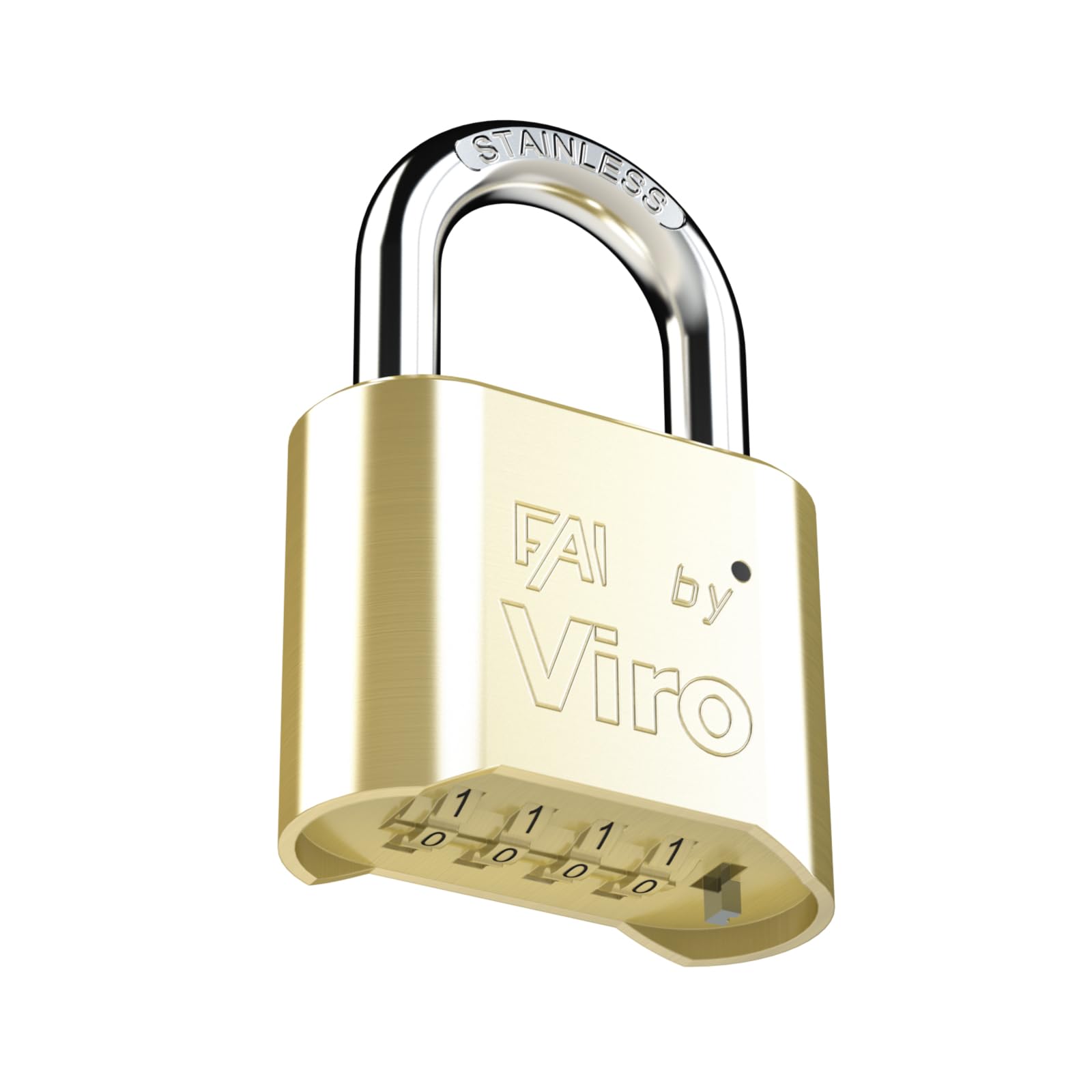 viro-solid-one-lucchetto-a-combinazione-4-combinatori-52mm image 1