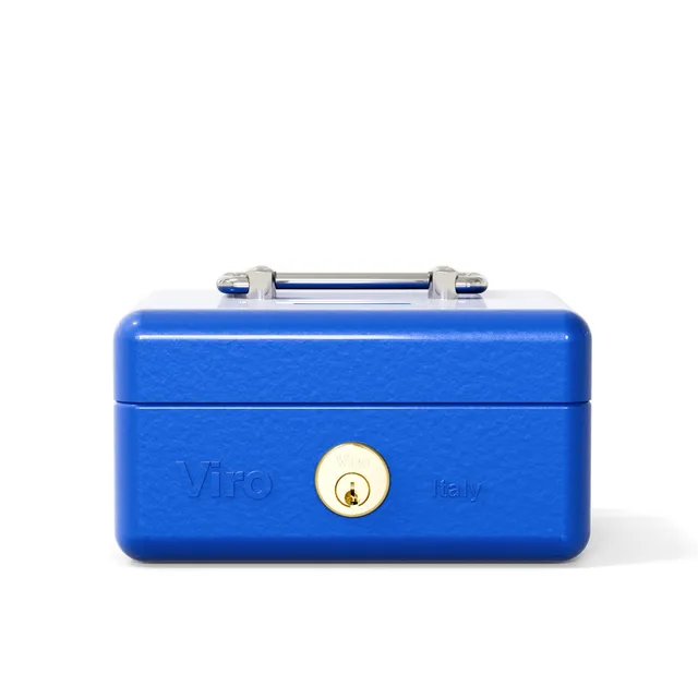viro-mini-cassetta-di-sicurezza-portavalori-blu-con-chiave-e-cilindro image 1